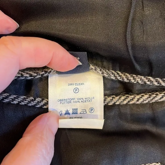 📕Lands End Gray Herringbone Sport Coat 48 Reg