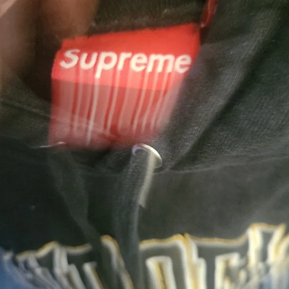 LARGE- SUPREME paneled arc hooded sweatshirt FW19 &quot;UNC&quot; COLORWAY... Has been pro