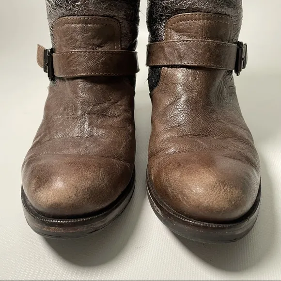 Latitude Femme Shearling Lined Moto Boots - sz 37