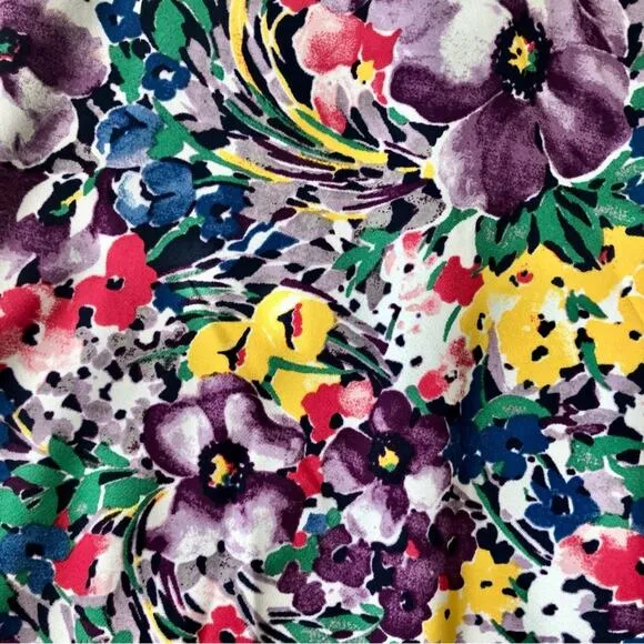 LAUREN RALPH LAUREN Midi Slip Multi Floral Lined Dress Women’s Size 4 NWT