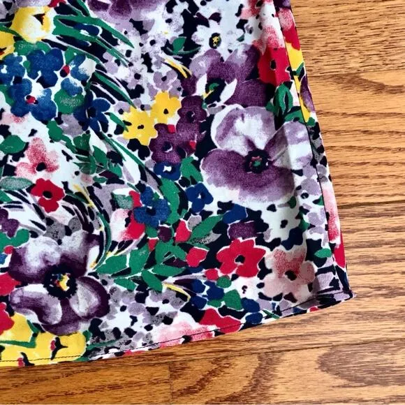 LAUREN RALPH LAUREN Midi Slip Multi Floral Lined Dress Women’s Size 4 NWT