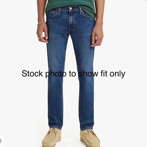 Levi Strauss 511 Mens Slim Fit Straight Leg Denim Jeans  Size 32/34