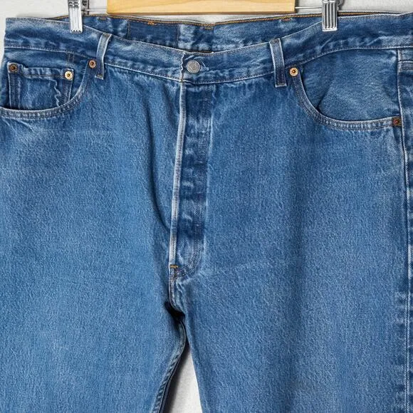 Levi’s Men’s Jeans 501 Vintage Button Fly Classic Straight Leg 100% Cotton 42x30