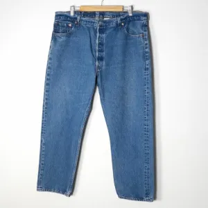 Levi’s Men’s Jeans 501 Vintage Button Fly Classic Straight Leg 100% Cotton 42x30