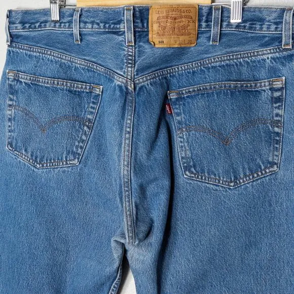 Levi’s Men’s Jeans 501 Vintage Button Fly Classic Straight Leg 100% Cotton 42x30