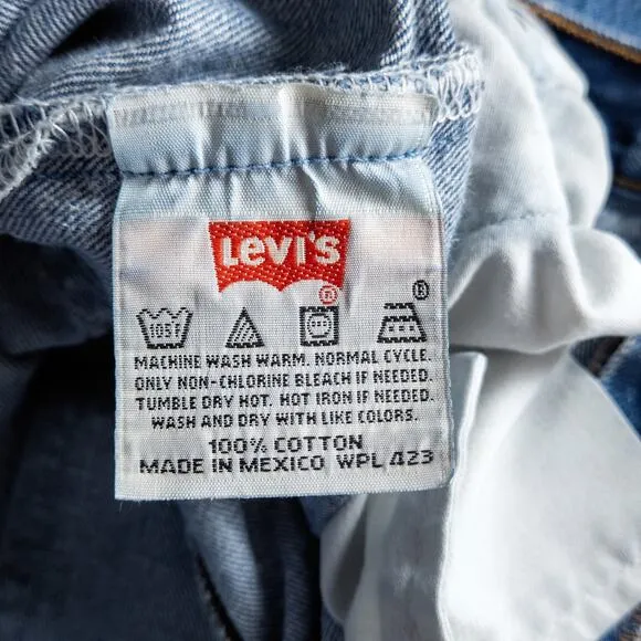 Levi’s Men’s Jeans 501 Vintage Button Fly Classic Straight Leg 100% Cotton 42x30