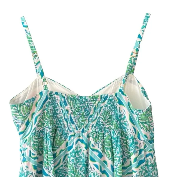 Lilly Pulitzer Hiedi Cotton Maxi Dress in Prism Blue Good Greef Engineer…
