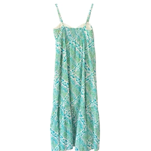 Lilly Pulitzer Hiedi Cotton Maxi Dress in Prism Blue Good Greef Engineer…