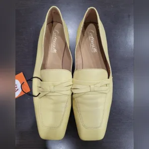 L'Intervalle Women's Yellow Leather Loafers