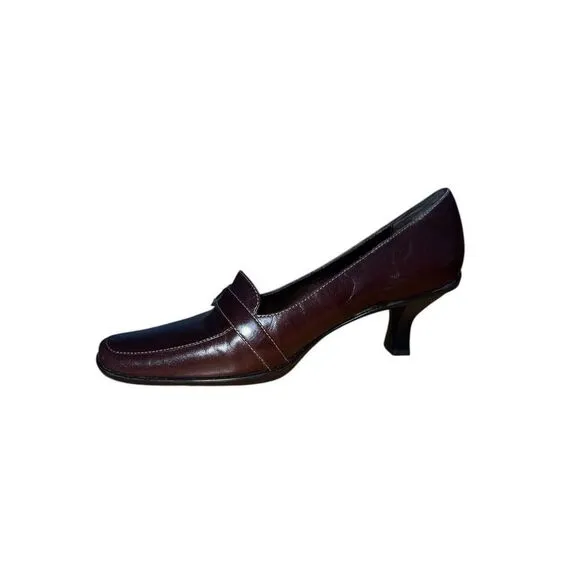 Liz Claiborne Flex Essex Square Toe Loafer Mink Vegan Brown Womens Size 10 NEW