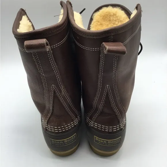 LL Bean Men’s 10” Shearling lined Bean Boots