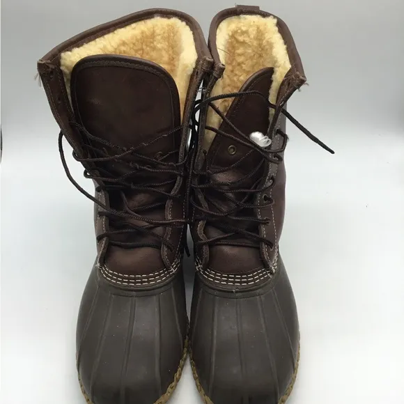 LL Bean Men’s 10” Shearling lined Bean Boots