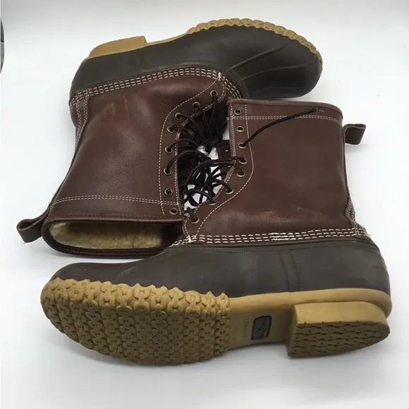 LL Bean Men’s 10” Shearling lined Bean Boots