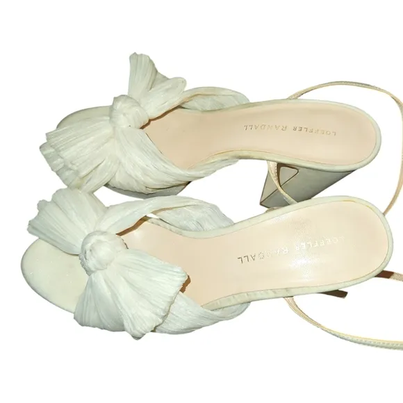 LOEFFLER RANDALL | Natalia Platform Sandals in White ~ Size US 7.5