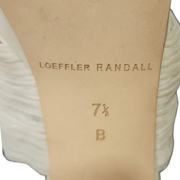 LOEFFLER RANDALL | Natalia Platform Sandals in White ~ Size US 7.5