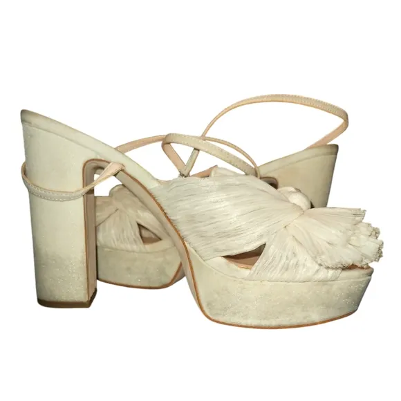 LOEFFLER RANDALL | Natalia Platform Sandals in White ~ Size US 7.5