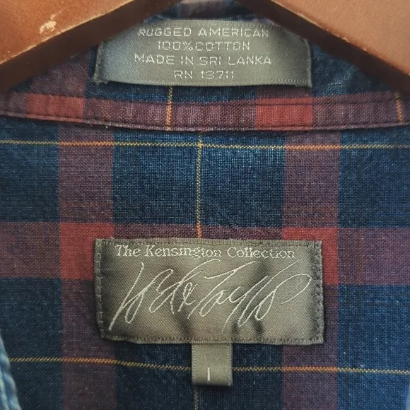 Lord &amp; Taylor 90's Vintage Plaid Rugged American Long Sleeve Button Down Shirt L