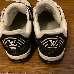 Louis Vuitton Black and White Sneakers used condition no original box! As is