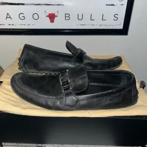 Louis Vuitton Hockenheim Checkered Leather Loafers