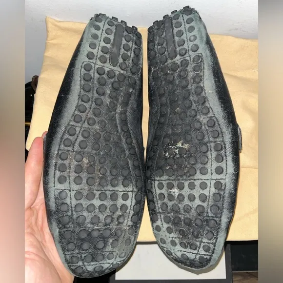 Louis Vuitton Hockenheim Checkered Leather Loafers