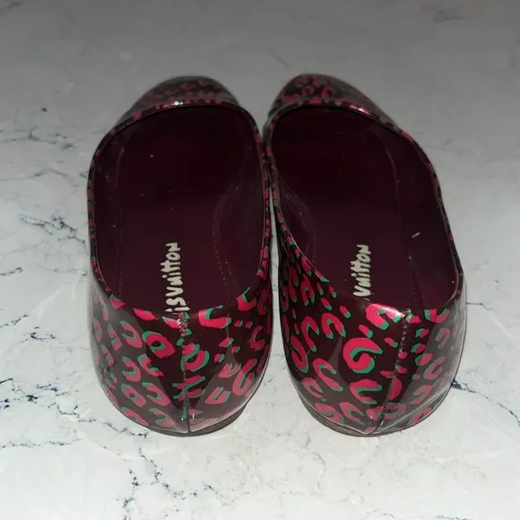 Louis Vuitton X Stephen Sprouse pink leopard flats *limited edition*