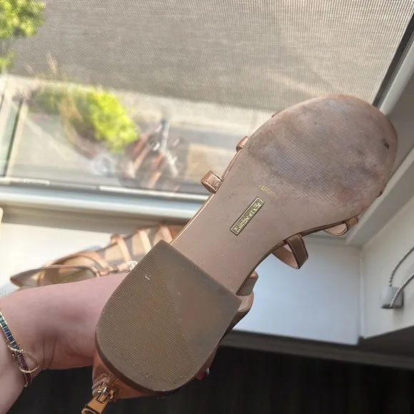 Louise et Cie rose gold sandals