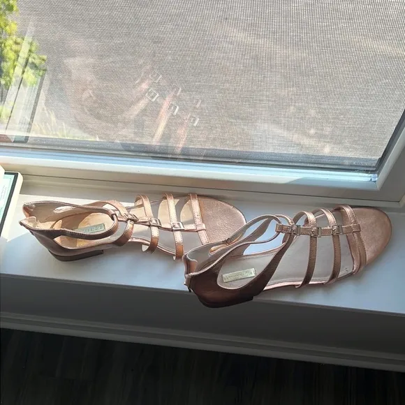 Louise et Cie rose gold sandals