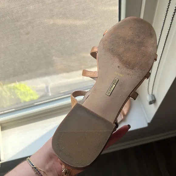 Louise et Cie rose gold sandals
