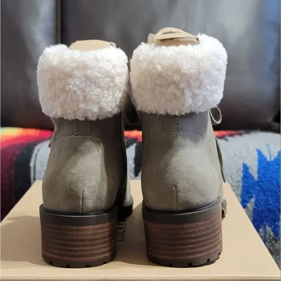 Lucky Brand Jacenia Lace Up Shearling Boots