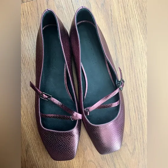M. Gemi Flats – Handmade in Italy – Sangria  EU 37 / US 6.5–7
