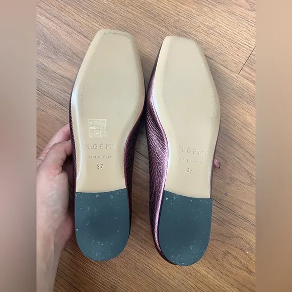 M. Gemi Flats – Handmade in Italy – Sangria  EU 37 / US 6.5–7