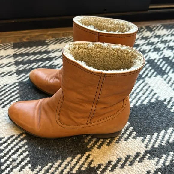 Madewell 1937 Leather and Shearling Boot