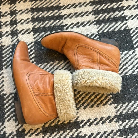 Madewell 1937 Leather and Shearling Boot