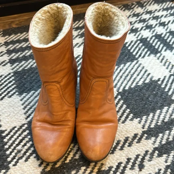 Madewell 1937 Leather and Shearling Boot