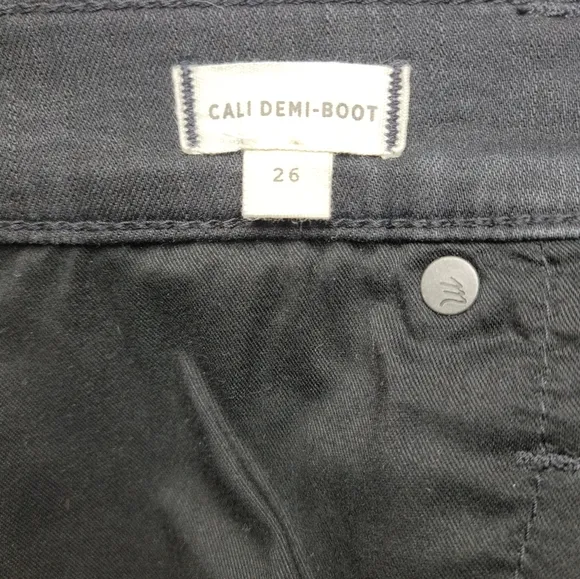 Madewell Black Cali Demi-Boot Jeans Size 26