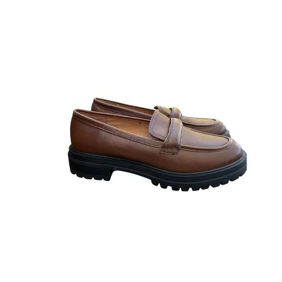 Madewell The Bradley Lugsole Loafer in Brown Size 7‎ NG674