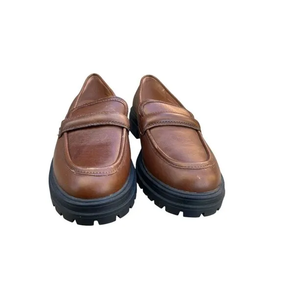 Madewell The Bradley Lugsole Loafer in Brown Size 7‎ NG674