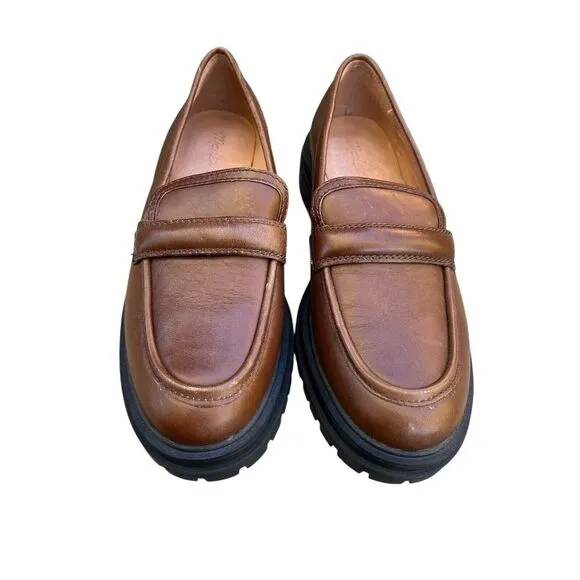 Madewell The Bradley Lugsole Loafer in Brown Size 7‎ NG674