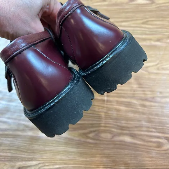 Madewell x G.H. Bass Mary Jane Lug Weejuns Loafers Wine - Size 9