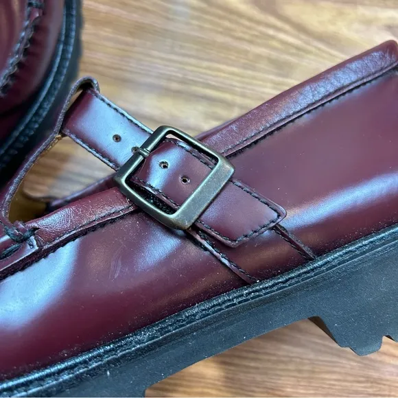 Madewell x G.H. Bass Mary Jane Lug Weejuns Loafers Wine - Size 9