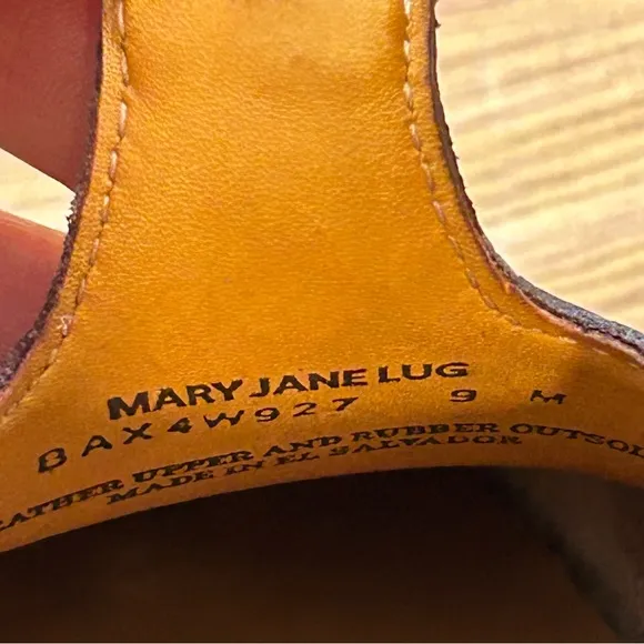 Madewell x G.H. Bass Mary Jane Lug Weejuns Loafers Wine - Size 9