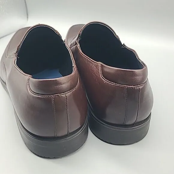 MAGNANNI Linea Merino Brown Leather  Loafers Mens US 13 M 16923 New