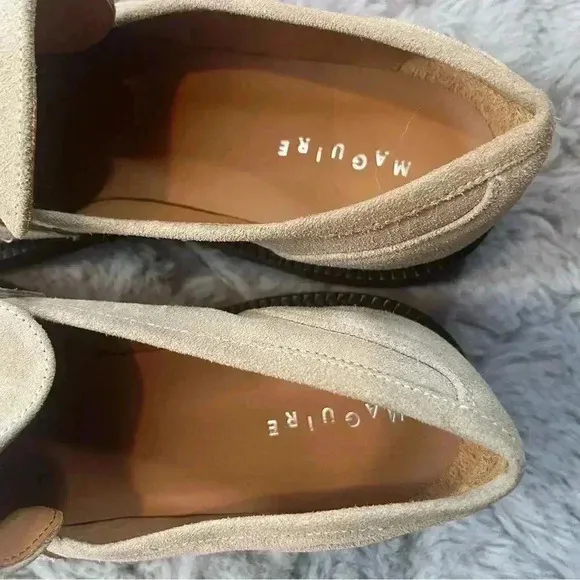 Maguire Paola Suede Chunky Penny Loafers Size 38 | Made in Italy