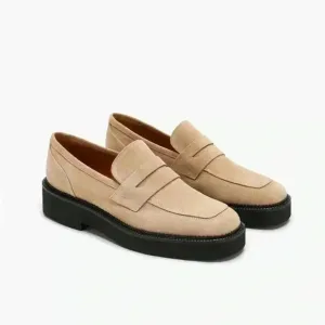 Maguire Paola Suede Chunky Penny Loafers Size 38 | Made in Italy