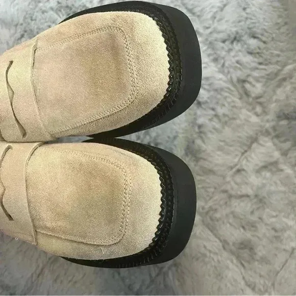 Maguire Paola Suede Chunky Penny Loafers Size 38 | Made in Italy