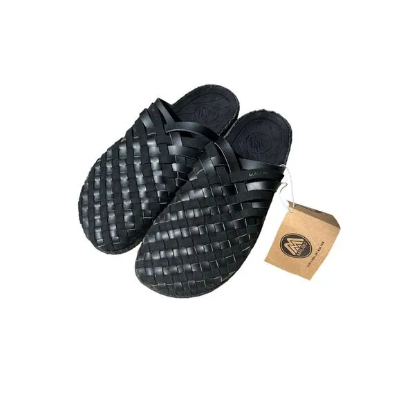 MALIBU MENS COLONY VEGAN SUEDE CREPE -BLACK Sandals Size Mens US 12 NWT