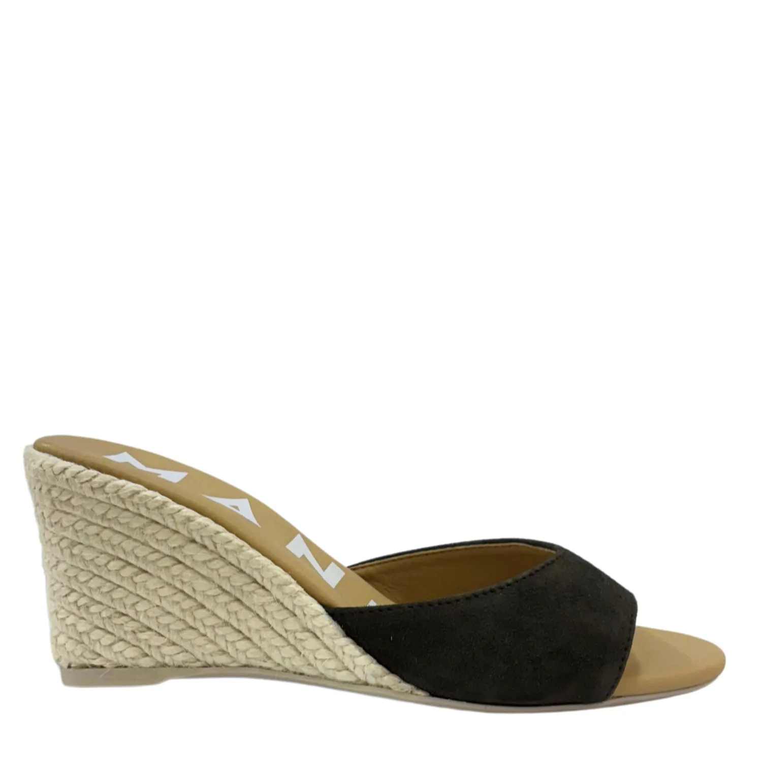 MANEBI SOFT SUEDE WEDGE MULE