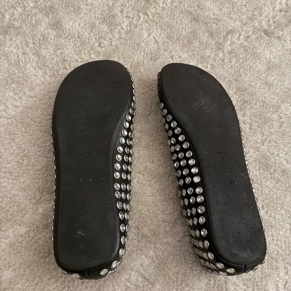 Mango studded flats