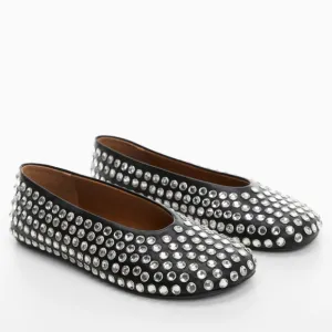 Mango studded flats