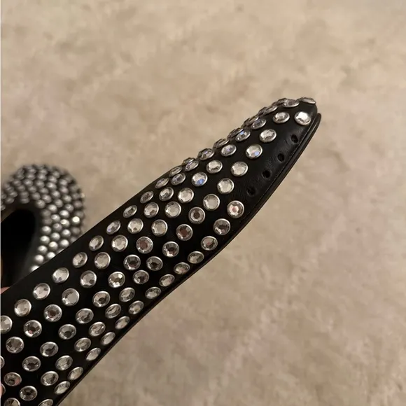 Mango studded flats